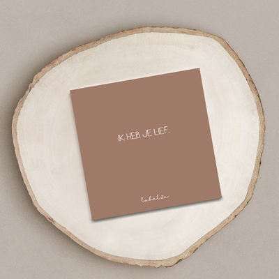 Label2X Minigift Minigift tegeltje ik heb je lief woonaccessoires homedecoratie