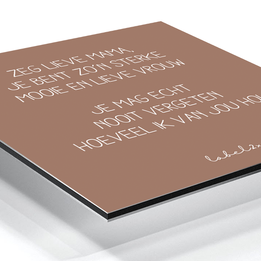 Label2X Minigift Minigift tegeltje lieve mama woonaccessoires homedecoratie