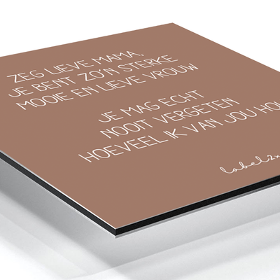 Label2X Minigift Minigift tegeltje lieve mama woonaccessoires homedecoratie