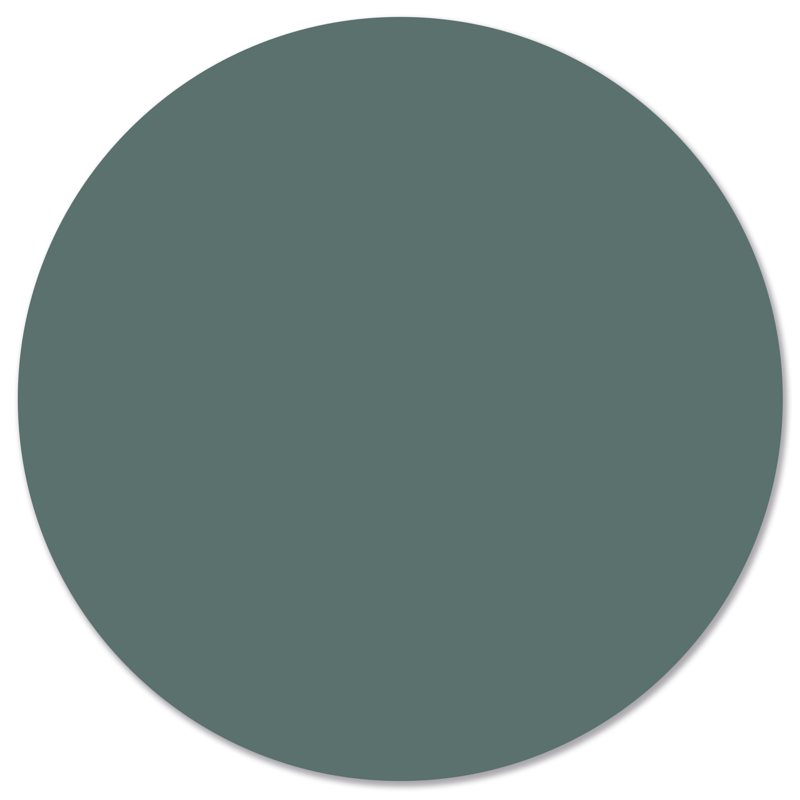 Label2X Muurcirkel Muurcirkel effen green