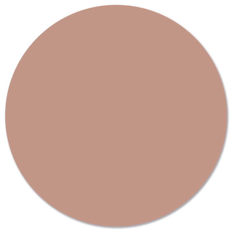 Label2X Muurcirkel Muurcirkel effen pale pink