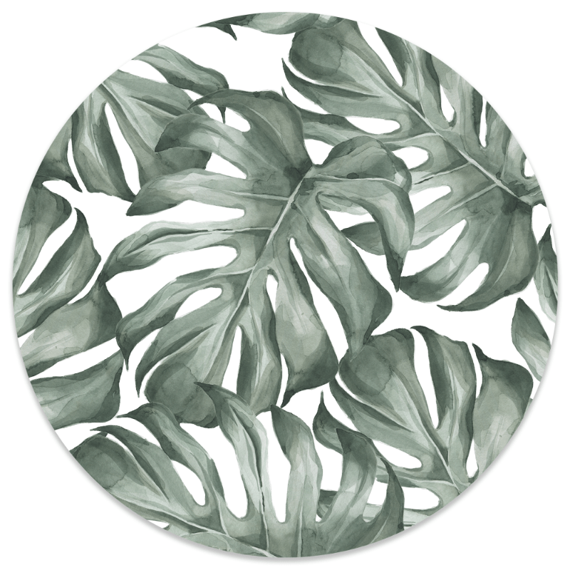 Label2X Muurcirkel Muurcirkel leaf