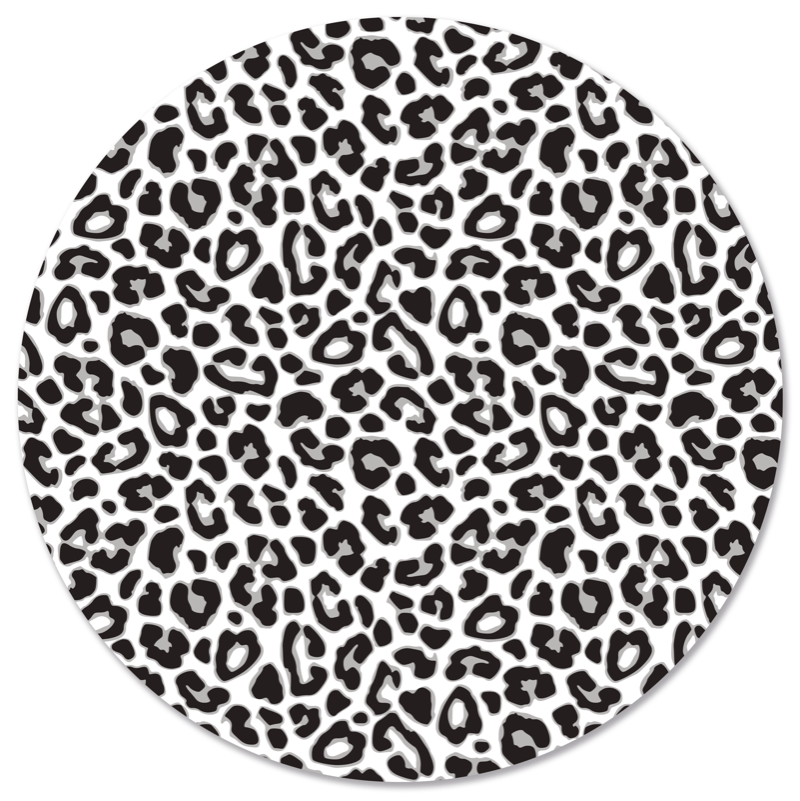 Label2X Muurcirkel Muurcirkel leopard