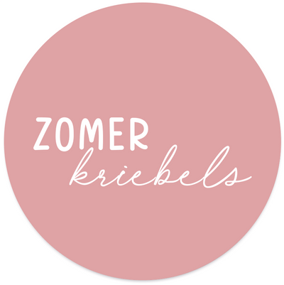 Label2X Muurcirkel Muurcirkel zomerkriebels roze