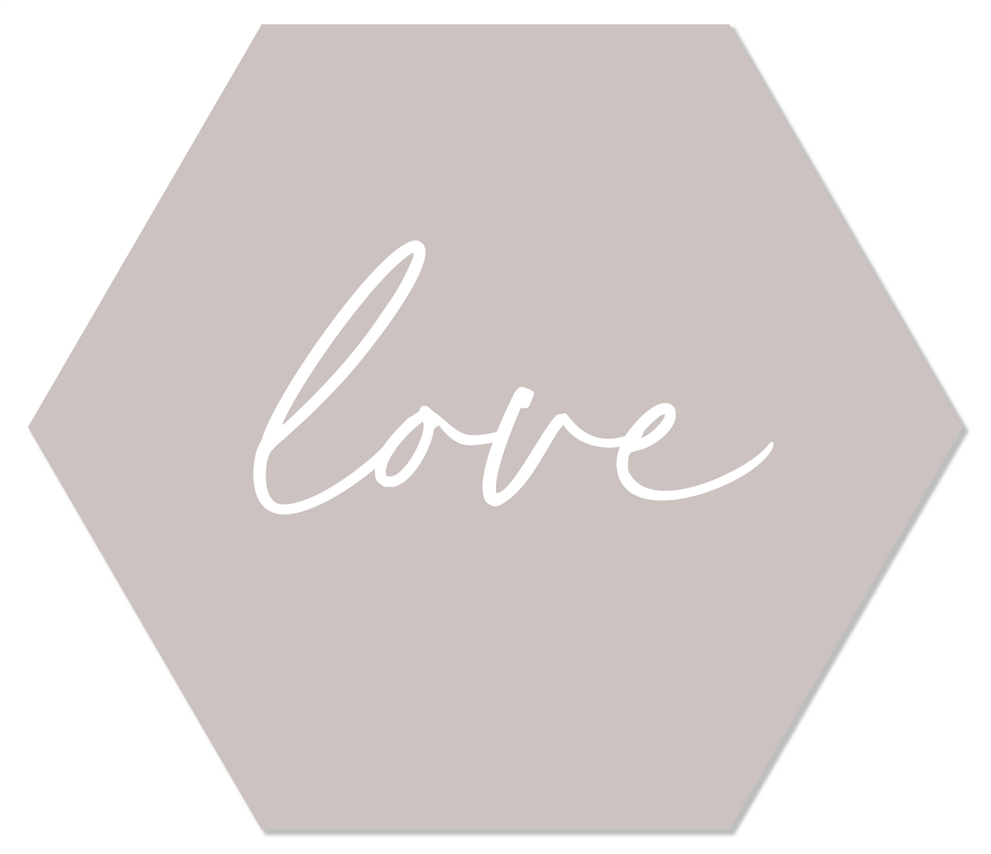 Label2X Muurhexagon Muurhexagon love stone