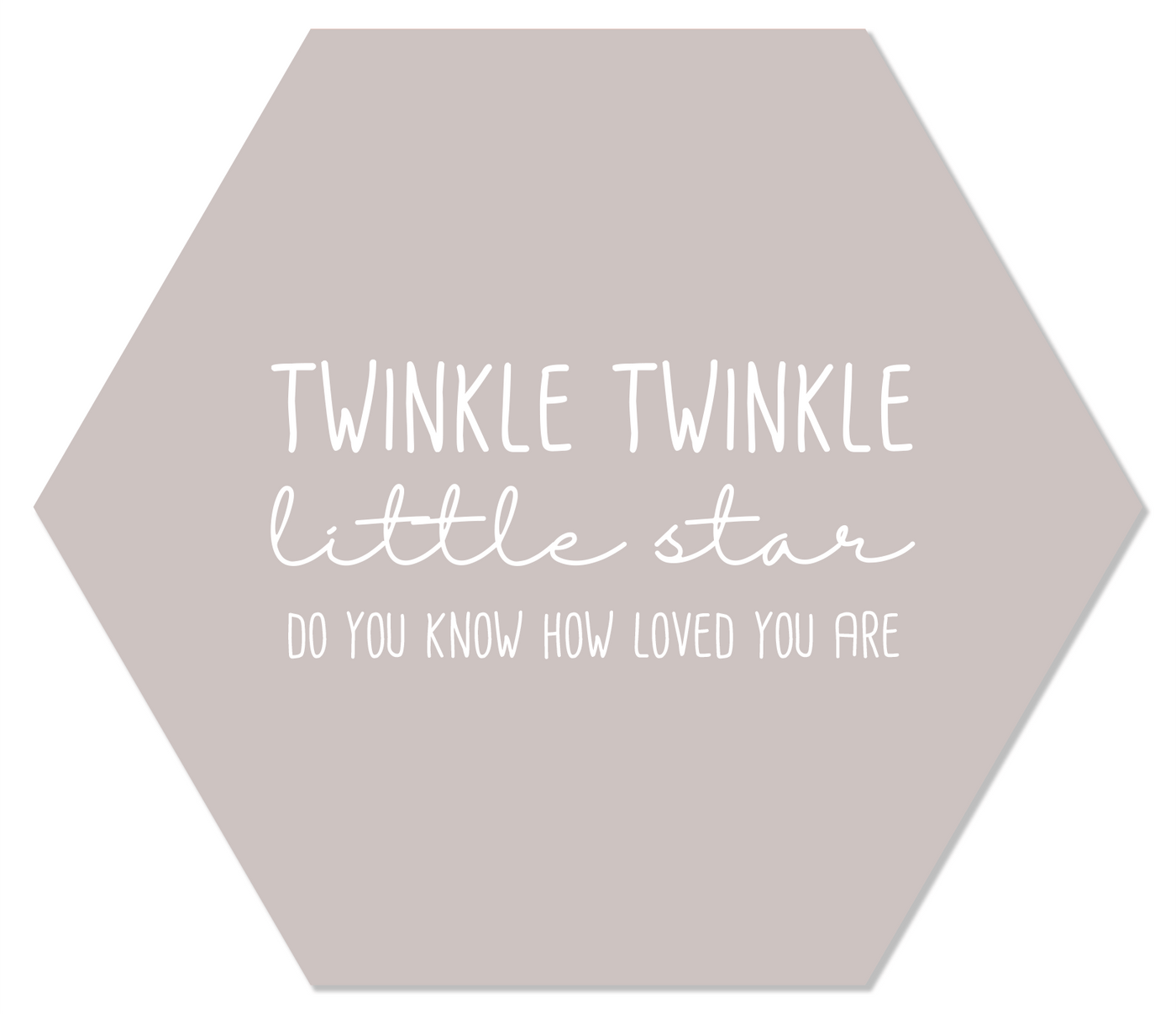 Label2X Muurhexagon Muurhexagon twinkle twinkel stone