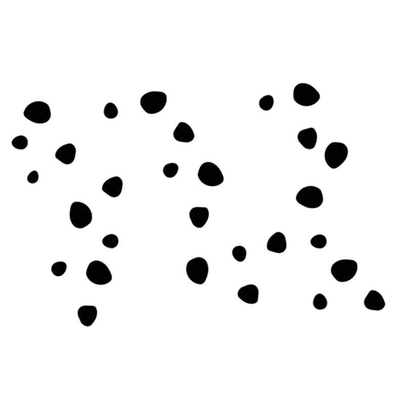 Label2X Muurstickers Muursticker drawn dots