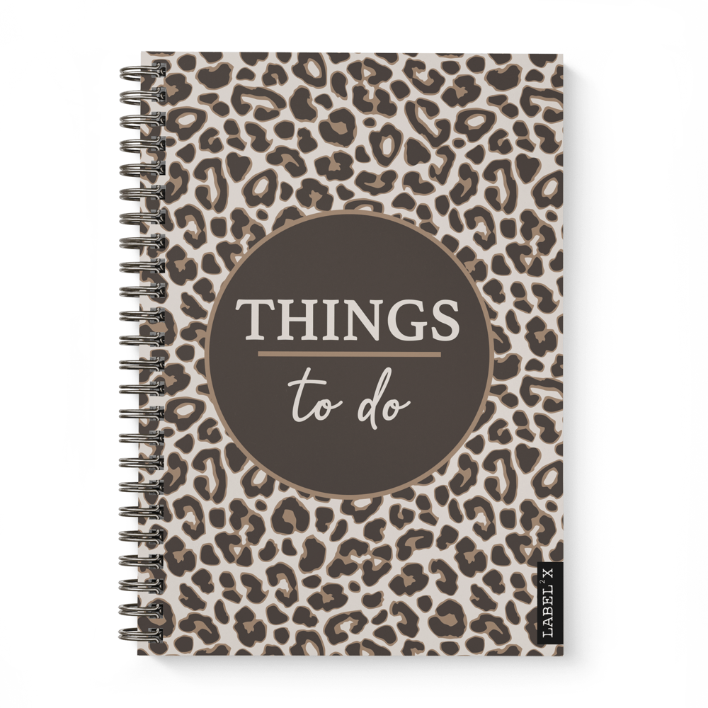 Label2X Planner Planner things to do leopard