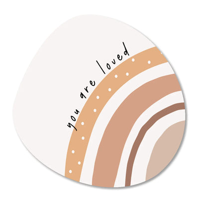 Label2X Muurvorm organisch Organische you are loved woonaccessoires homedecoratie