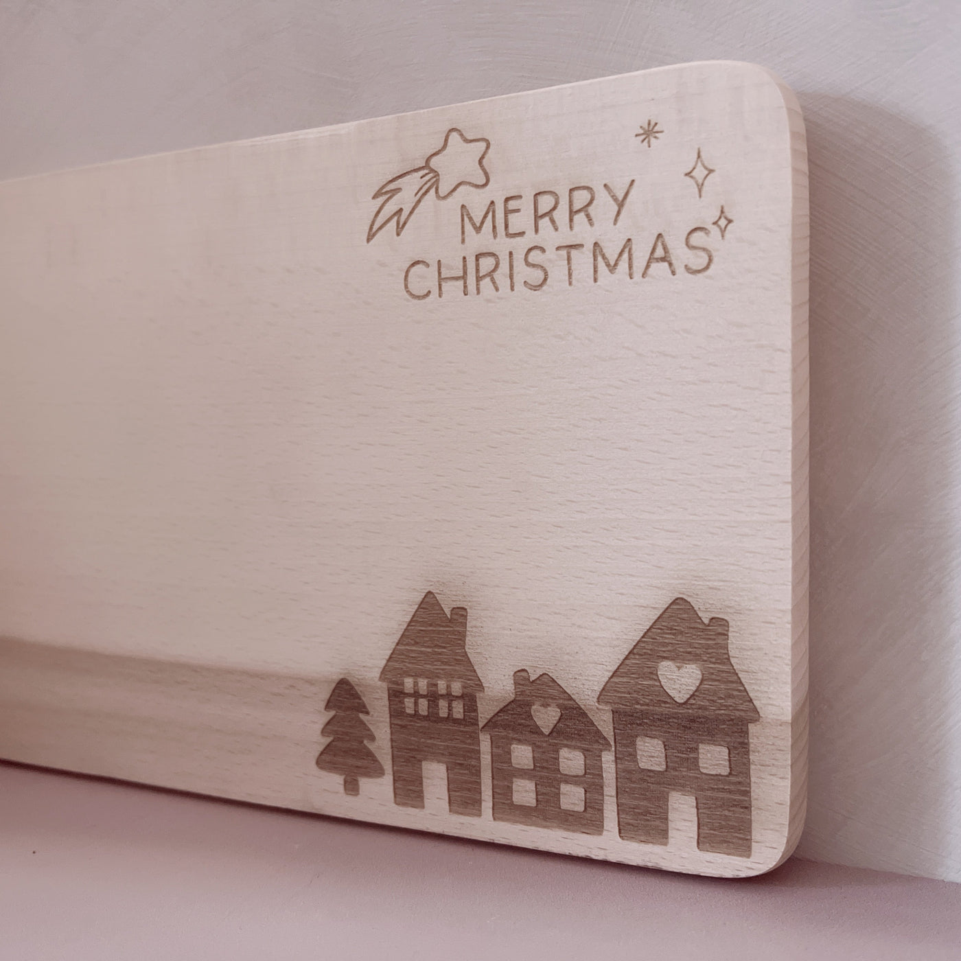Label2X Kerst Plankje merry Christmas HT-005 woonaccessoires homedecoratie