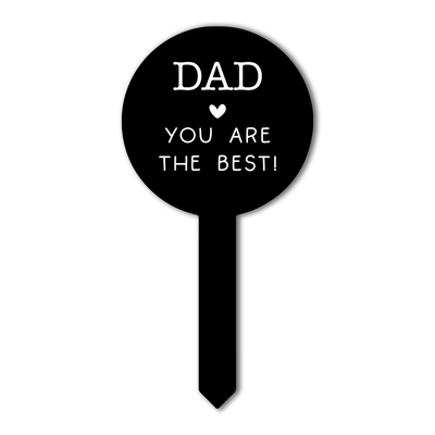 Label2X Plantenprikkertje dad you are the best woonaccessoires homedecoratie
