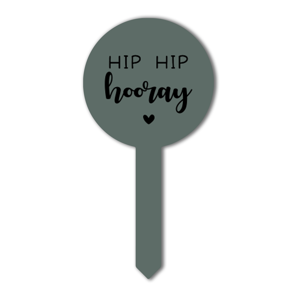 Label2X Plantenprikkertje hip hip hooray woonaccessoires homedecoratie
