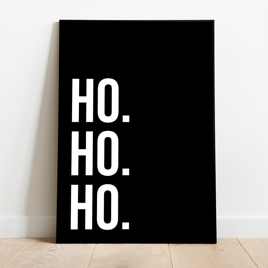 Label2X Kerstdecoratie Poster ho ho ho