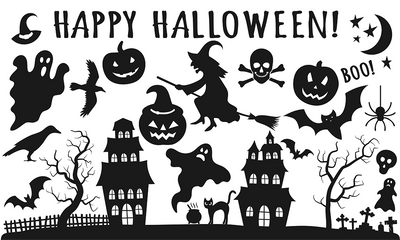 Label2X Sinterklaas Raamsticker halloween XXL niet herbruikbaar woonaccessoires homedecoratie
