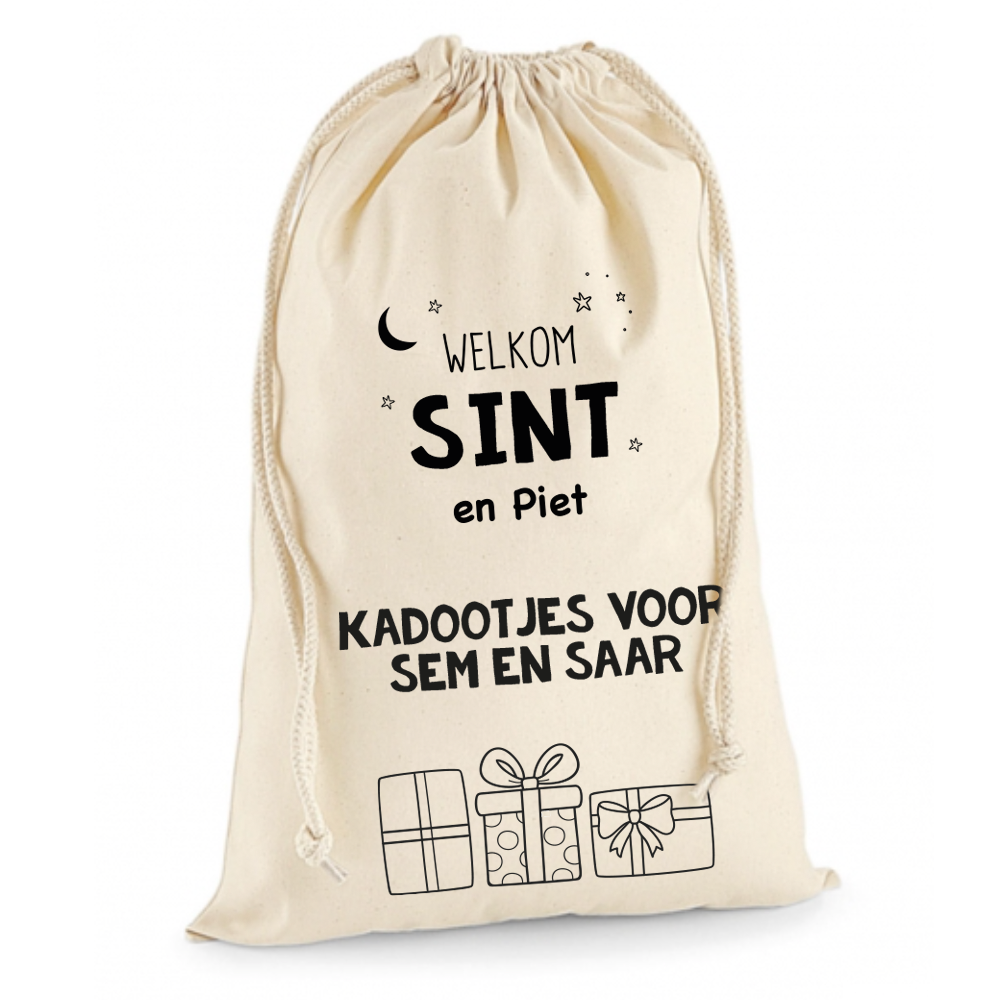 Label2X Sinterklaas Sinterklaaszak kadootjes voor SKT-068 woonaccessoires homedecoratie