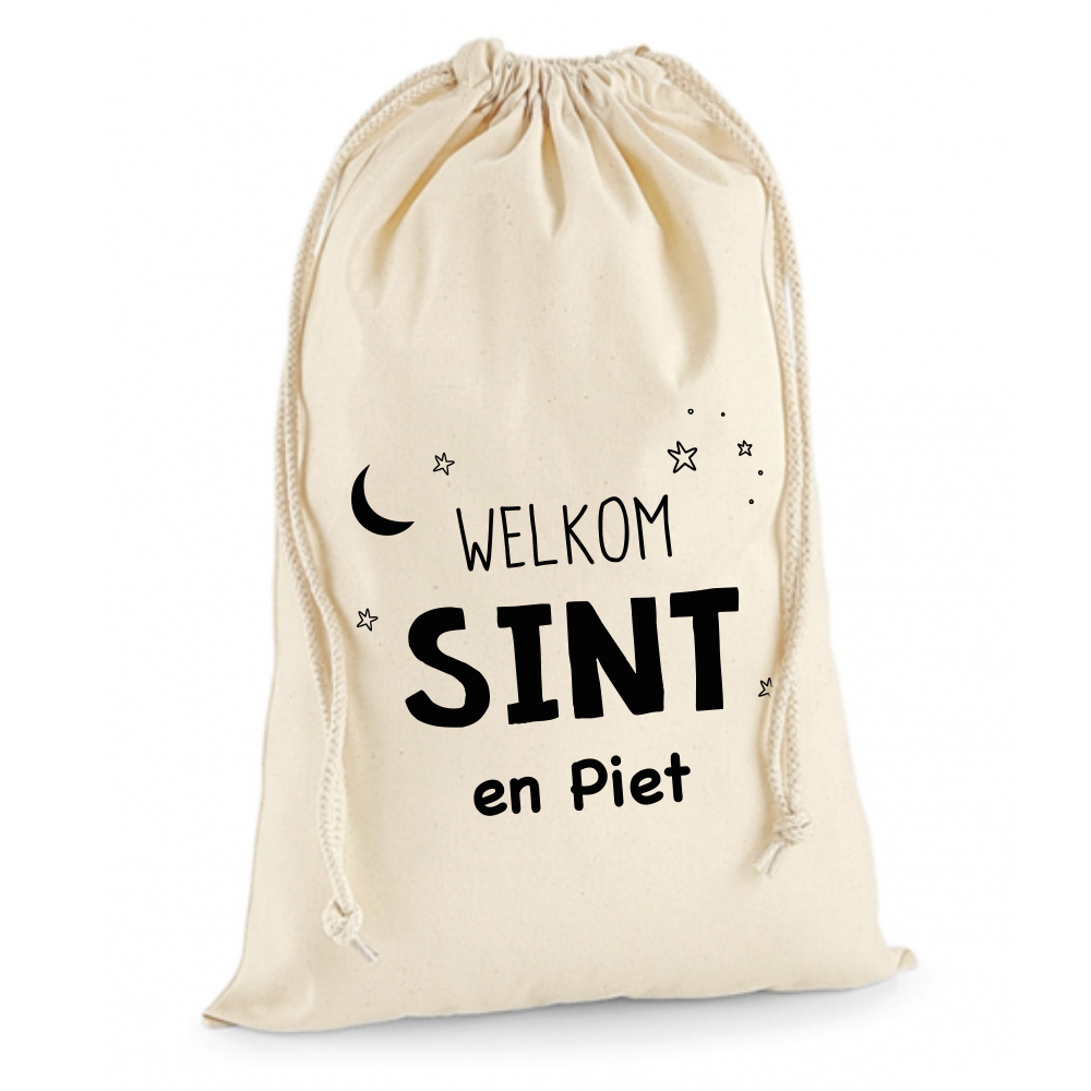 Label2X Sinterklaas Sinterklaaszak welkom sint & piet SKT-068 woonaccessoires homedecoratie