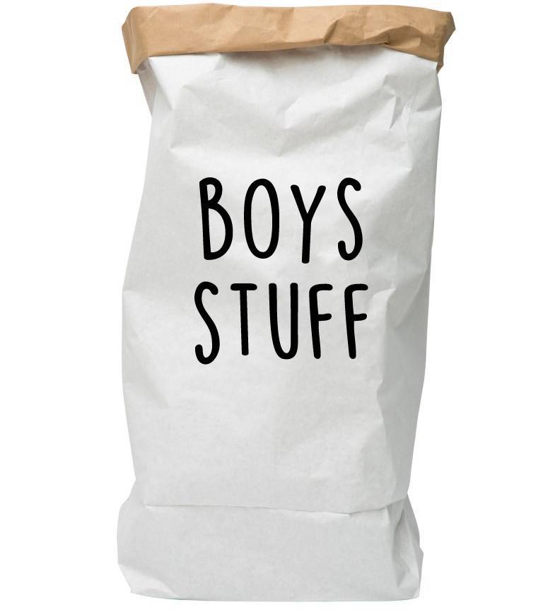 Label2X speelgoedzakken Speelgoedzak boys stuff