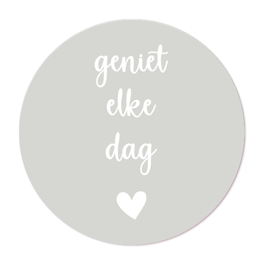 Label2X Sticker Sticker geniet elke dag 10st.