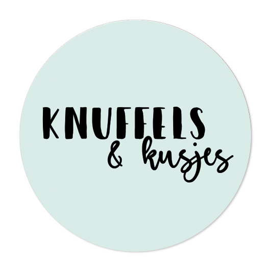 Label2X Sticker Sticker knuffels en kusjes mint 10st.