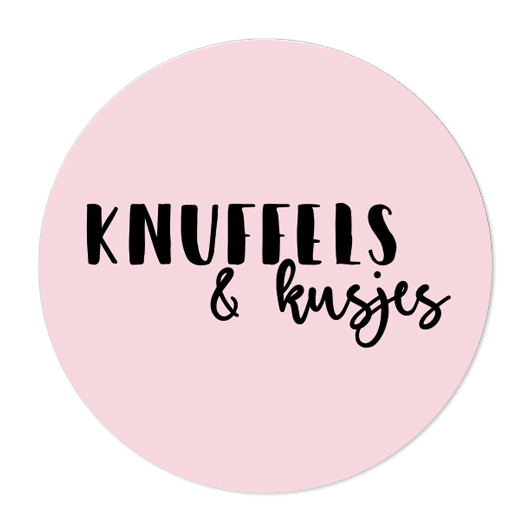 Label2X Sticker Sticker knuffels en kusjes roze 10st.
