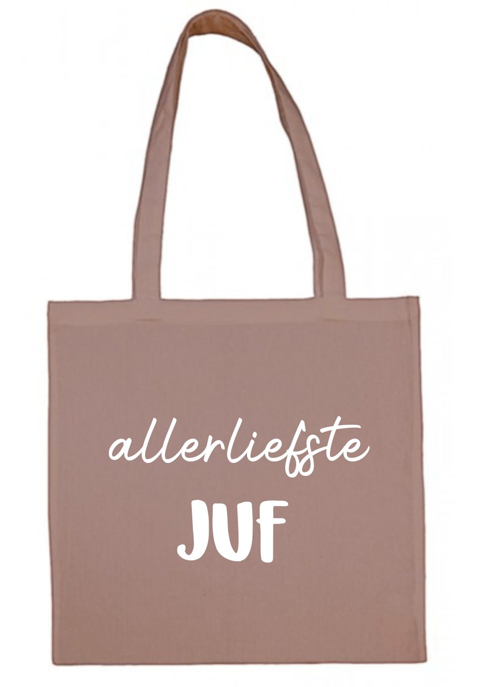 Label2X Minigift Tas oudroze allerliefste juf