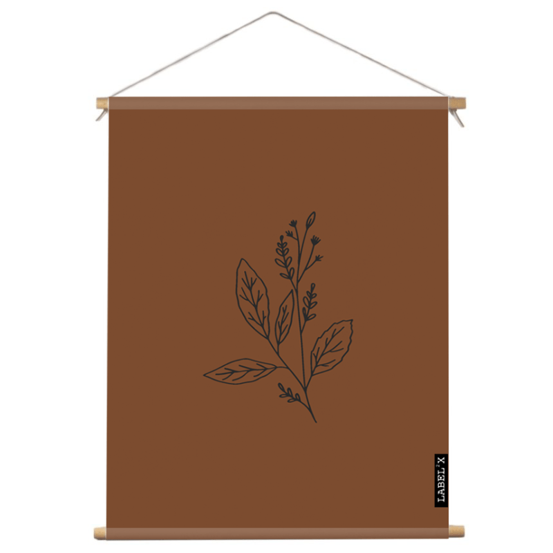Label2X Textielposter Textielposter binnen wildflower