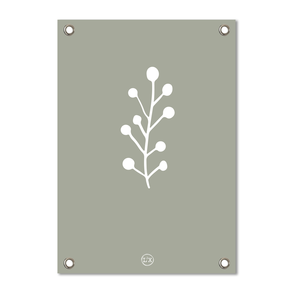 Label2X tuinposter Tuinposter leaf groen woonaccessoires homedecoratie