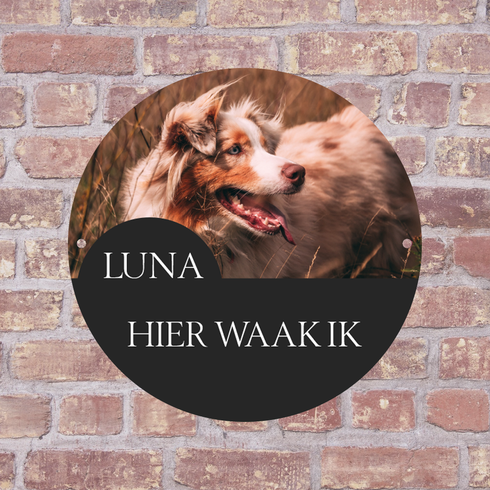 Label2X Waakbordje hond woonaccessoires homedecoratie