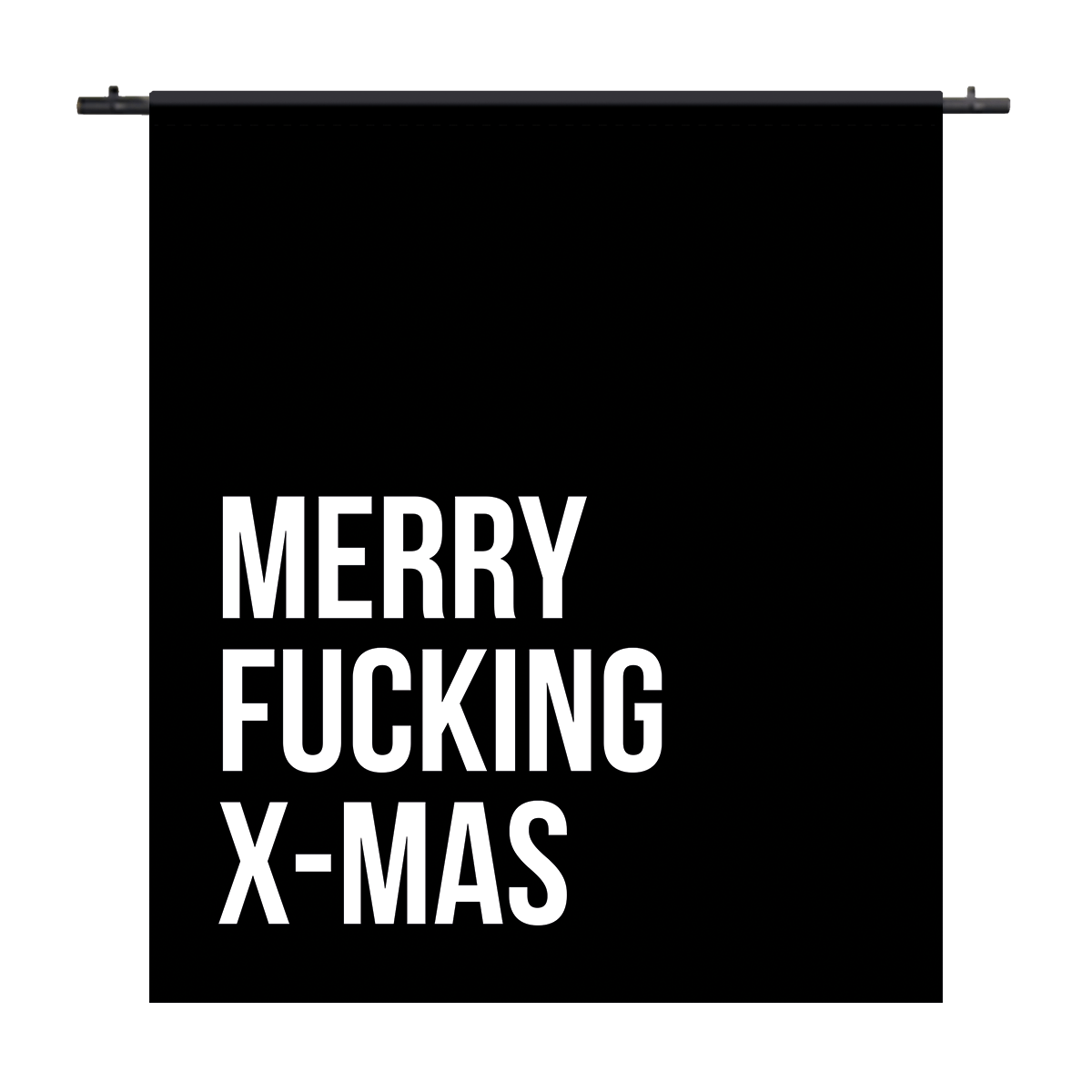 Label2X Wandkleed Wandkleed Merry fcking xmas