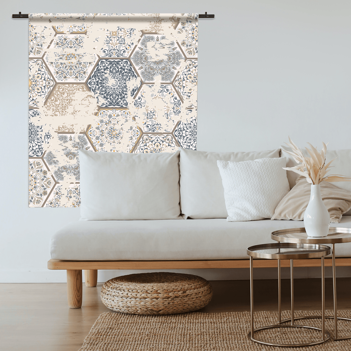 Label2X Wandkleed Wandkleed patroon woonaccessoires homedecoratie