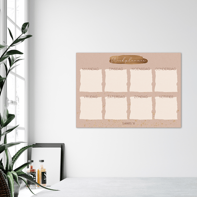 Label2X Planner Weekplanner whiteboard sticker